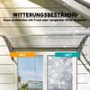 Front Door Canopy, Outdoor Awning, Rain Shelter, 110 X 60cm, Grey