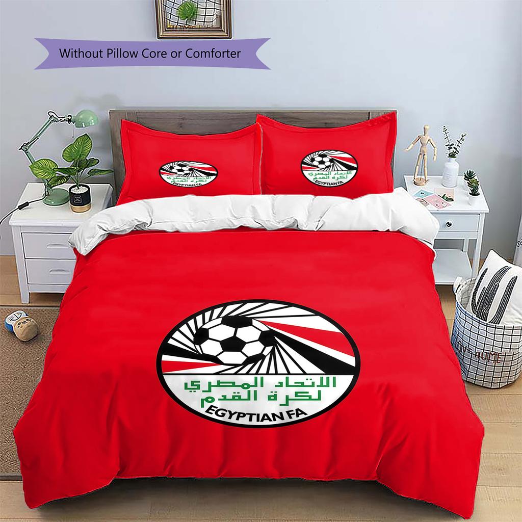 EFA Logo Pattern Bedding Quilt Set  Home Decoration  Gift (1 * duvet cover + 2 * pillowcase  without core)