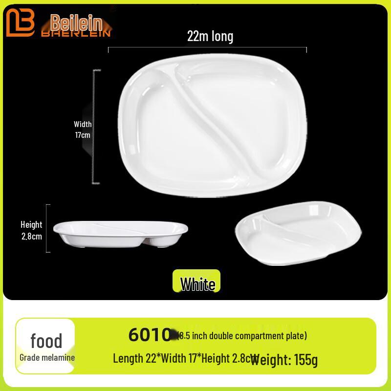 A5 Melamine Divided Canteen Tray