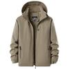 Men's Fleece-Lined Waterproof Winter Jacket - Warm, Plus Size, Outdoor Windproof Coat