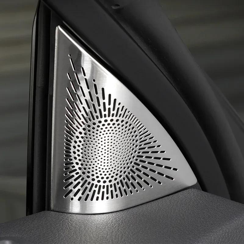 For Lexus ES 350h 350e 500e 2026 2027 Front Door A Pillar Triangle Stainless Steel Decorative Cover Car Interior Trim Accessorie