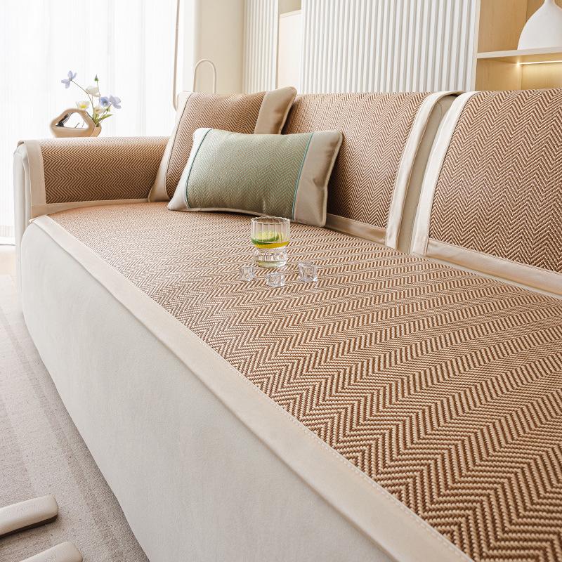 

Rattan Mat Sofa Cushion Summer Mat Cool Cushion Seat Cushion Non-Slip Summer New Sofa Cover Cloth Towel 70*70cm