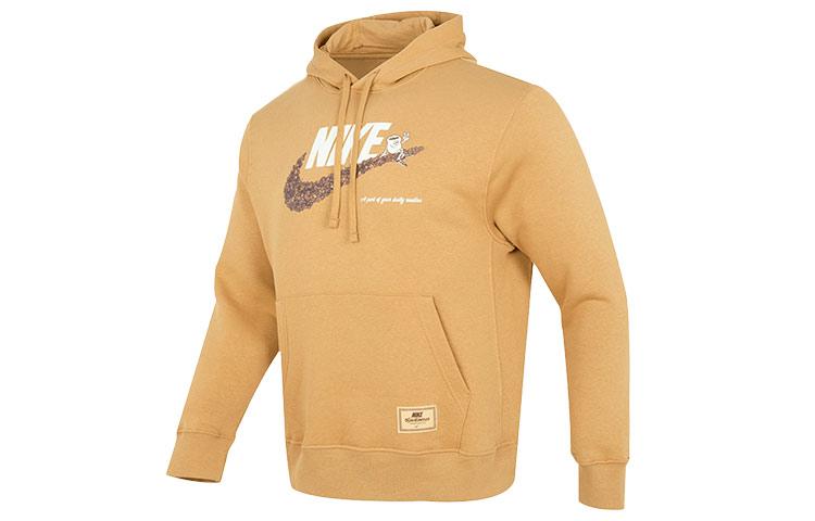 Nike Sweatshirts Men s Yellow Hooded Moderate Regular DX6513-722 M