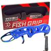 Wind Rise Fish Aluminum Fish Pistol-Shaped Grip, Rust-Resistant Titanium-Coated Grip, Ultra-Lightweight (Blue)