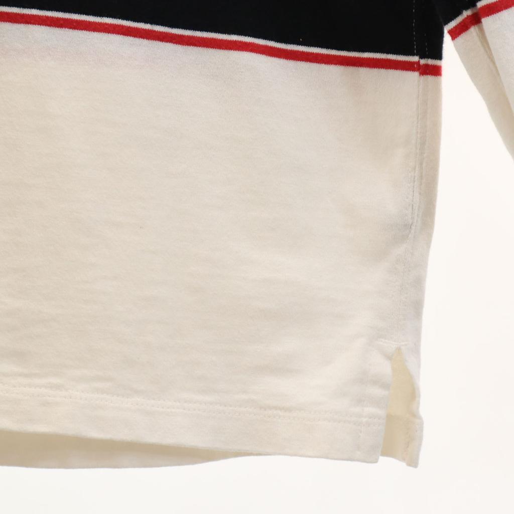 KIIT Made In Japan Border Pattern Long Sleeve T-shirt White Ron T Men's Used