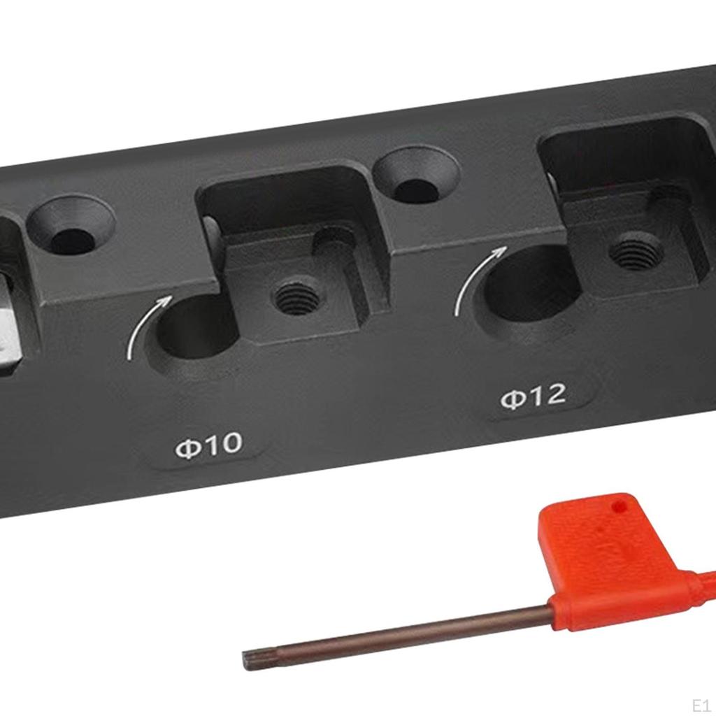 Dowel Maker Dowelling Jig Rods 3 Holes Hardwood Dowels Electric Drill Milling Cutting Tool