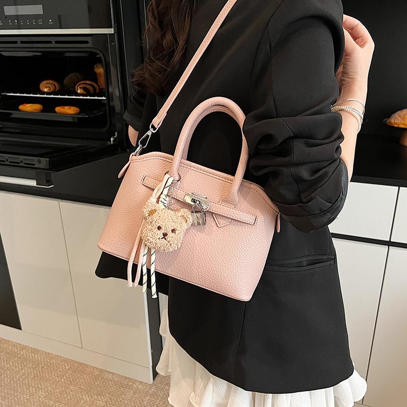 Geantă de mână versatilă de vară pentru femei, stil străin, model lici, geantă de umăr, geantă de mesaje de lux ușoară