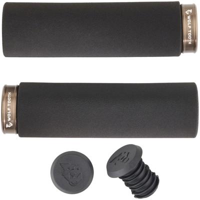 Wolf Tooth Lock-On Grips, Fat, Black/Espresso