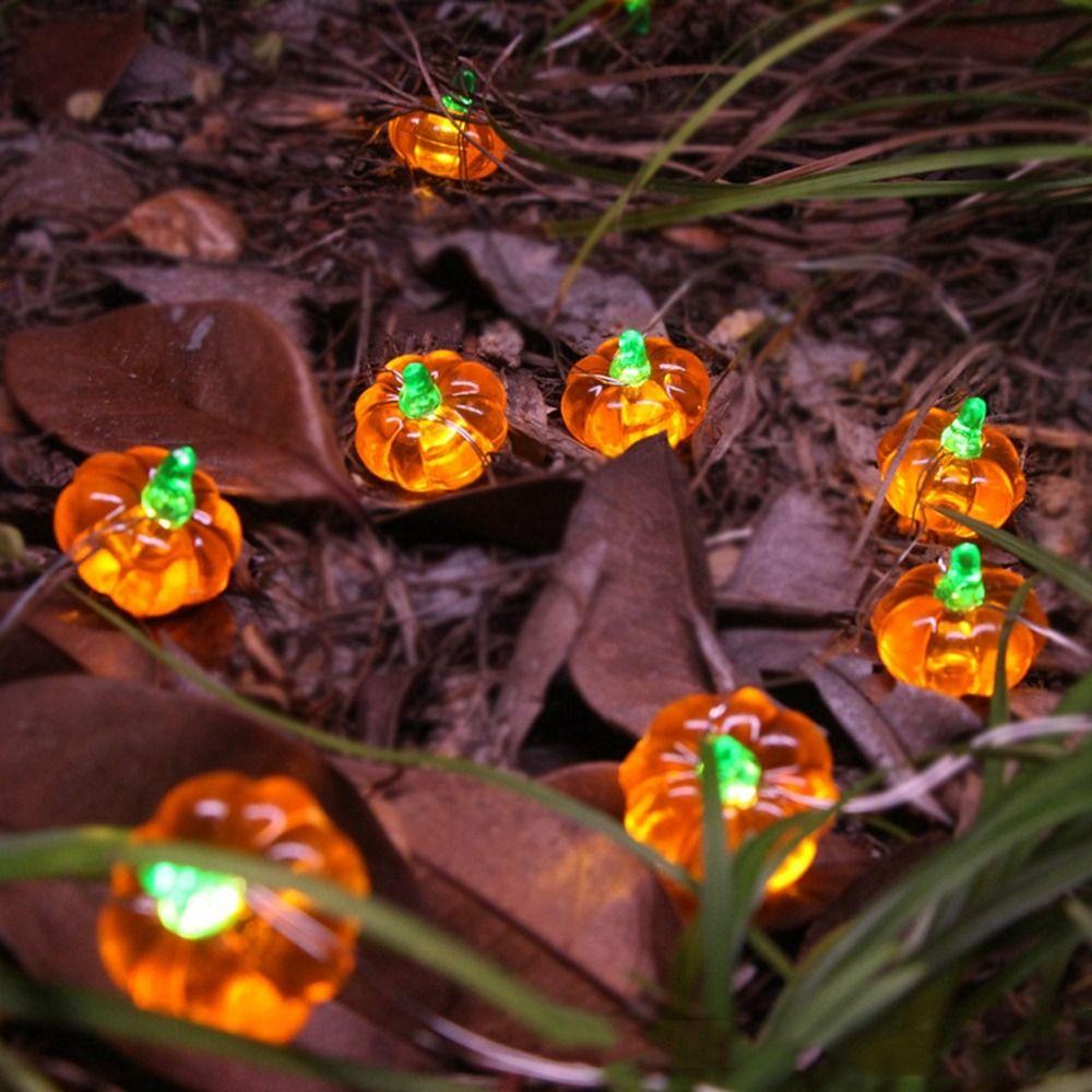 3D Pumpkin Light Hanging Halloween LED String Light Pumpkin Lantern String Saints' Day