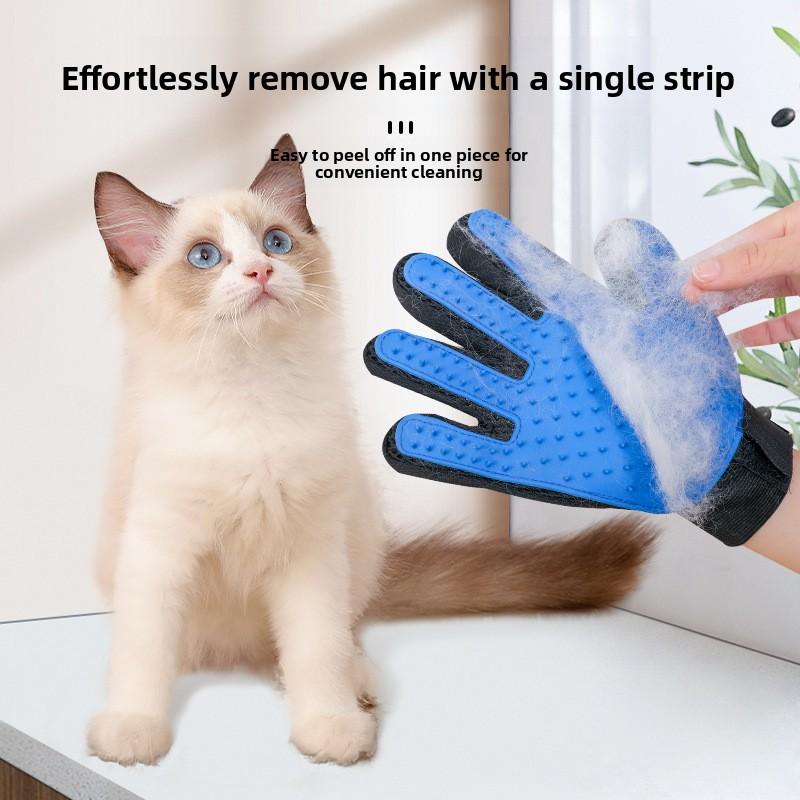 Pet Comb, Cat Petting Gloves, Five-finger Massage To Soothe Pets, Comb Off Loose Hair, Dog Cleaning Pet Supplies
