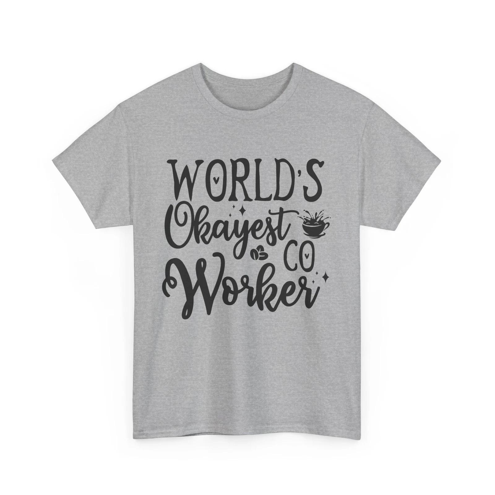 Caffeine Queen T-Shirt | Funny Coffee Addict World s Okayest Co Worker 2XL