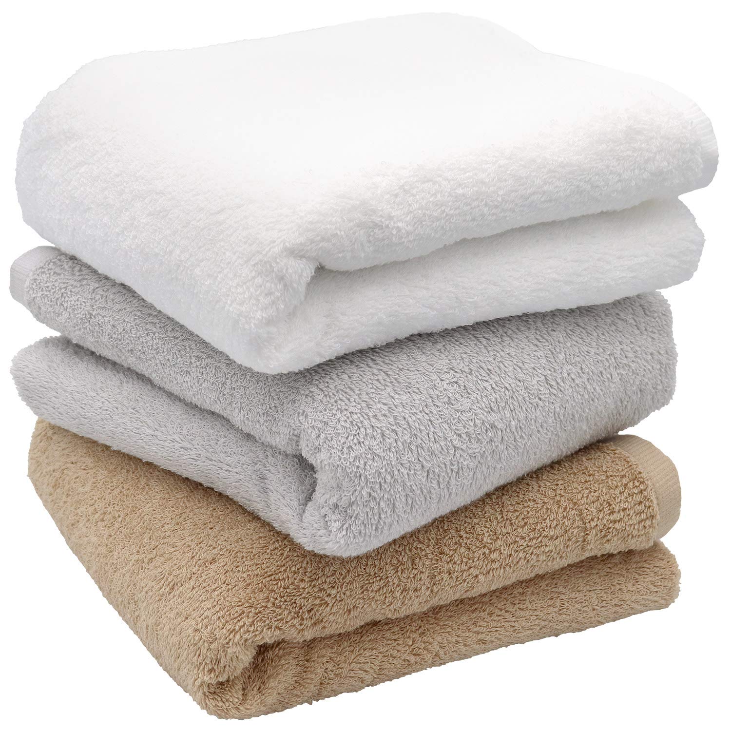

Hiorie Hotel Style Mini Bath Towels Small Made in Fluffy and Senshu 18 Colors to Choose Set of 3 3 Colors - Size, Japan, Absorbent, 100% Cotton,