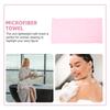 Large Microfiber Bath Towel Quick Dry Lightweight Microfiber Bath Wrap for Spa Beach Swimming Camping 70x140cm Light Pink