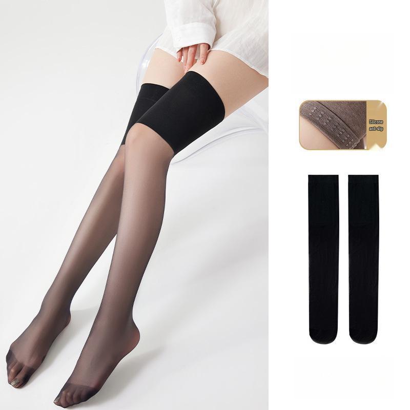 Women's Summer Anti-Slip Knee Pads: Long Stockings with Cold Protection & Anti-Hook Silk