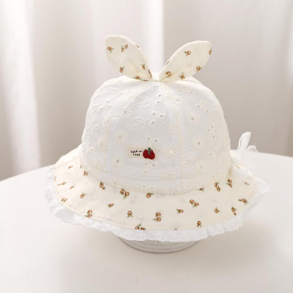 Pălărie de pescar elegantă pentru fetițe nou-născute - Rezistentă la vânt, Design de prințesă pentru primăvară/vară