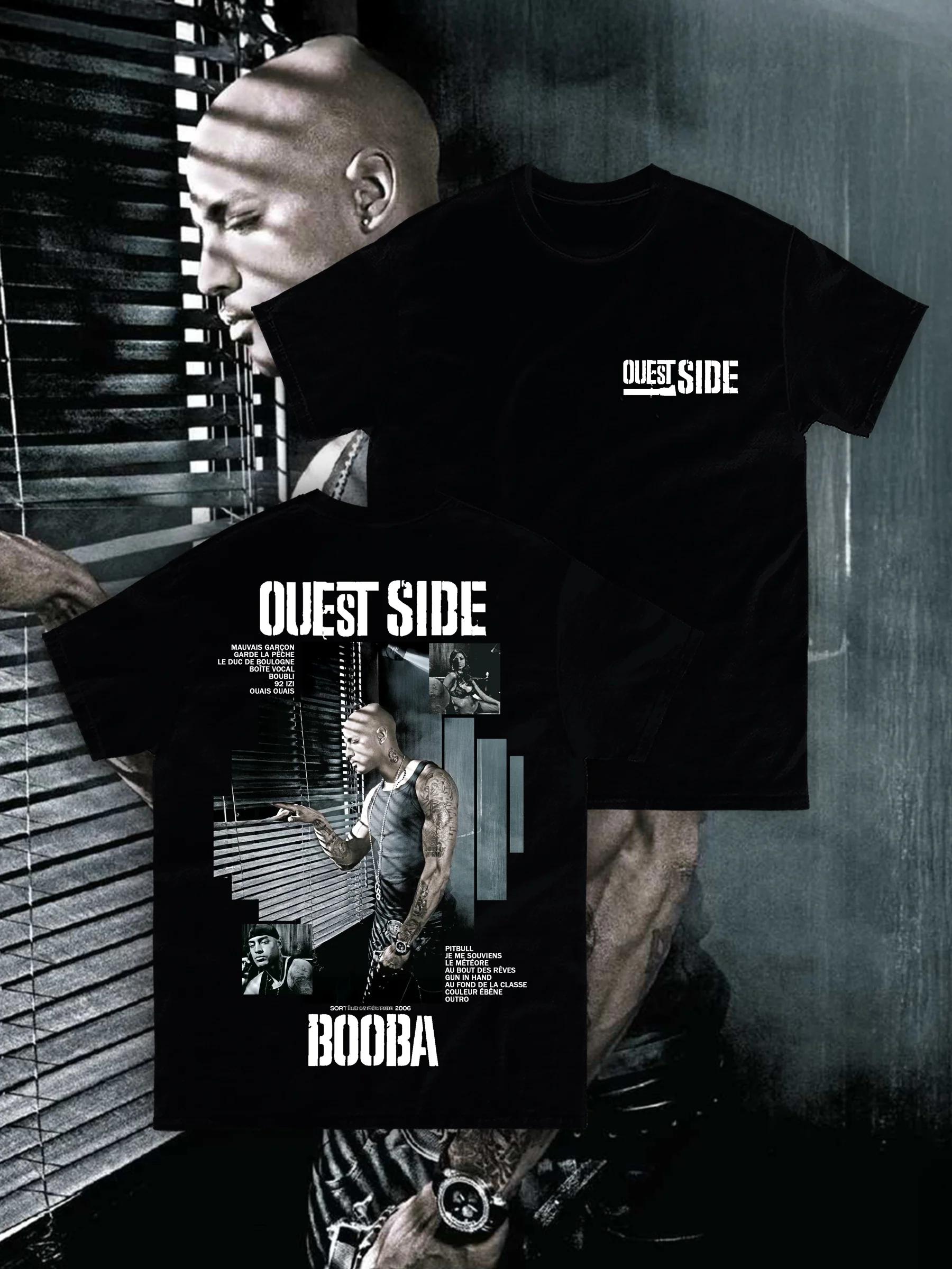 

The French Rapper Booba 2006 Album Ouest Side Graphic Tshirt Unisex Women Pop Music Tshirt Casual Cotton Vintage TShirt Unisex S