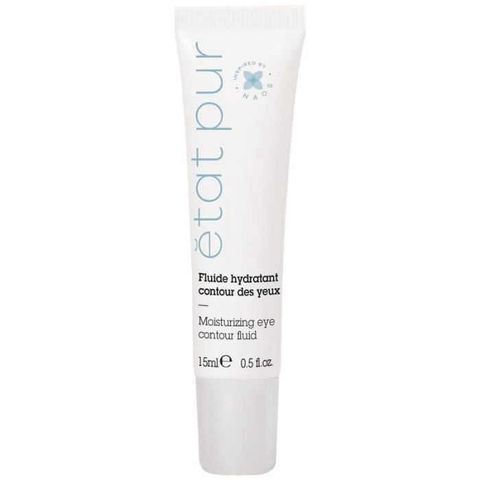 Fluide Hydratant Contour des Yeux - ETAT PUR - 15 ML - Hypoallergénique - Peaux Sensibles - Mixte