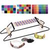 Metal Bead Loom Kit Includes Extra Wide Loom Thread Needles Beads Knitter DIY Jewelry Making Kit for DIY Jewelry Making Kit