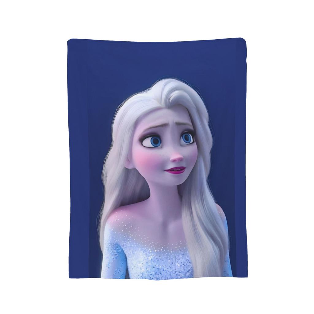 Frozen Elsa Anna Olaf Fantasy Comedy Knitted Blankets Fleece Super Warm Throw Blanket for Bedroom Sofa Bedspread