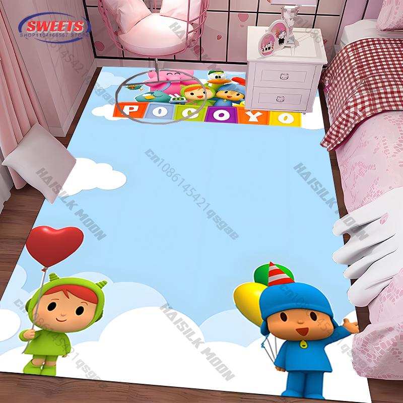 

Cute Cartoon P0c0y0 Themed Carpet Living Rooms Bedrooms, Kids Rooms, Large Non-Slip Decorative Rugs Wonderful Gifts for Family 40x60cm