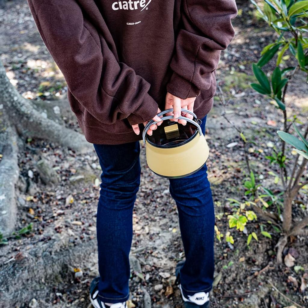 SWAG GEAR Camping Kettle Outdoor Cookware Foldable Portable Multifunctional Silicone Coffee Pot Easy to Wash Ultra Lightweight for Hiking Travel