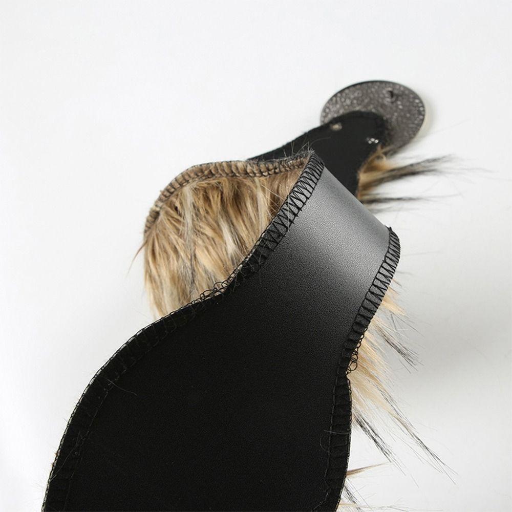 Super Soft Punk Fur Belt Fluffy Waistband New Hiphop Jeans Belt  Jeans Pants Decor