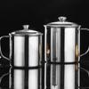 Stainless Steel Travel Cup with Handle Leak Proof Lid Heat Retention Technology Drinking Mug For Work Hiking