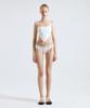 VINAJ Back Ribbon Halter Cone Tube Top Bikini Bra (White)