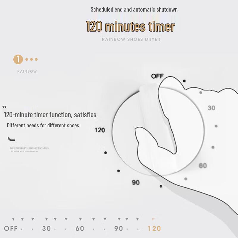 Rainbow Foldable Electric Shoe Dryer