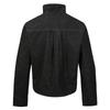 Mens Relaxed Fit Washed Cotton Jacket Casual Streetwear With Zipper Side Pockets