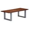 Day and Night - Day and Night Coffee Table Natural Edge Solid Acacia Wood 115x60x40 Cm