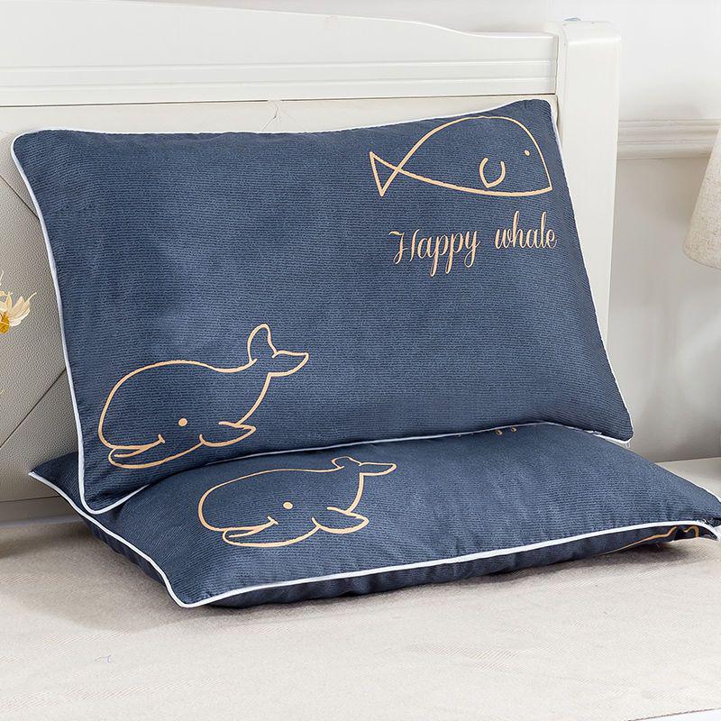 Single Pillow Set: Includes Removable & Washable Pillowcase, Perfect for Student & Adult Neck Support