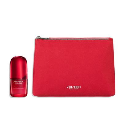SHISEIDO Ultimune Online Store Exclusive Kit 30mL Serum Ultimune Special Pouch Serum Texture Green Floral Scent Dryness Shiseido + Gel/Liquid