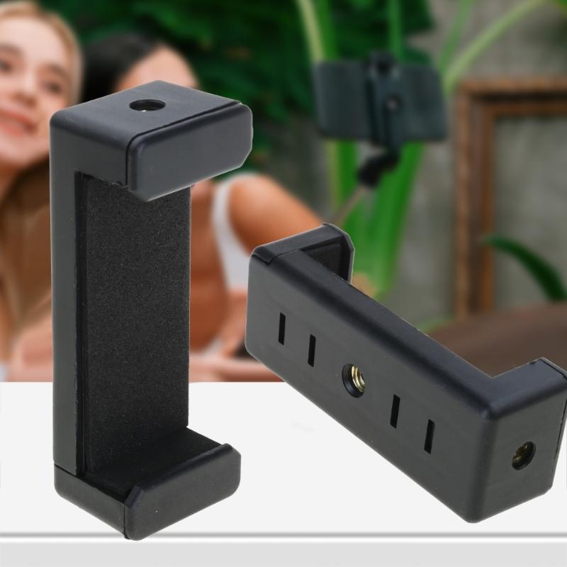 Tripod Stand Phone Clip 1/4inch Screw Hole Holder For Tripod Mobile Smartphone Universal Accessories Stand Mount