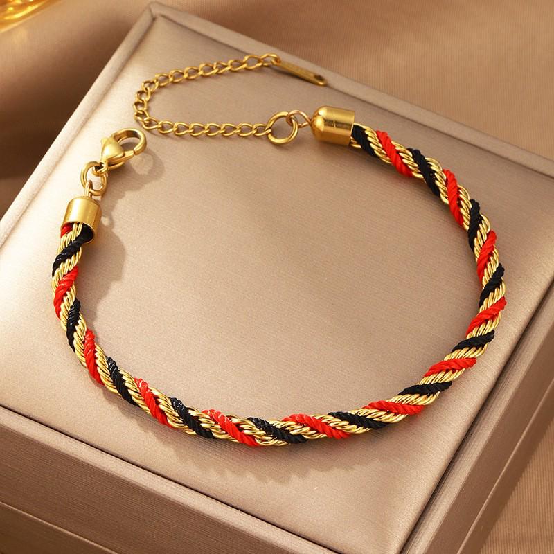 Korean Fashion Titanium Steel Diamond Inlaid Women's Luxury Bracelet