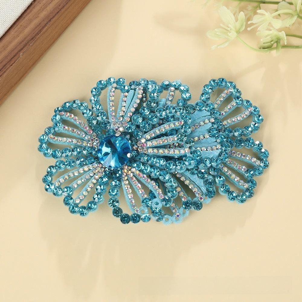 1Pairs DIY Craft Rhinestone Flower Patches 3D Rose Brooch Fabrics  Sewing Supplies