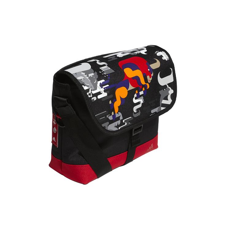 New Adidas Recycled Polyester Crossbody Bag, Shoulder Bag Unisex Black Light Scarlet GN9863