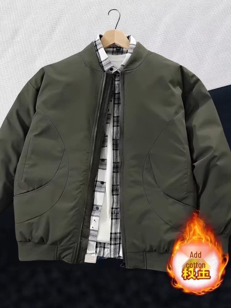 Men's 2025 Hong Kong Style Loose-Fit Baseball Jacket - Trendy, High-Quality, Rascally Handsome Spring/Autumn Fashion.