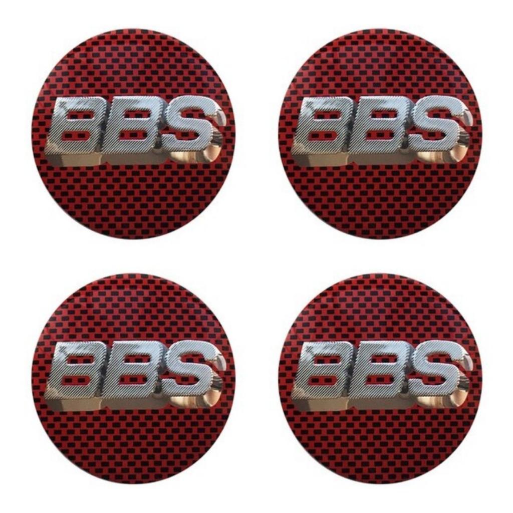 4 Pezzi 56mm 60mm 65mm 70mm 80mm Logo BBS Adesivi per Auto per Coprimozzi Ruota Auto Emblema Coprimozzo Cerchione Accessori Styling