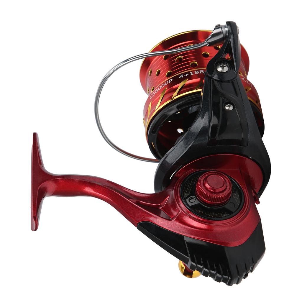 Metal Fishing Spinning Reel 4.1:1 Gear Ratio High Speed Carving Spool Fishing ReelCS8000