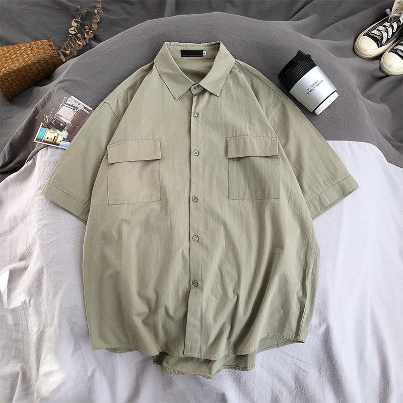 Korean Style Men's Summer Short-Sleeved Trendy Casual Shirt