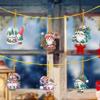 6pcs Christmas Decoration Diamond Painting Pendant 2D DIY Hanging Diamond Art Kits Ornament Window Pendants Christmas Home Decor