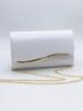 Women's PU Leather Evening Clutch Chain Bag - Simple Fashion Handbag