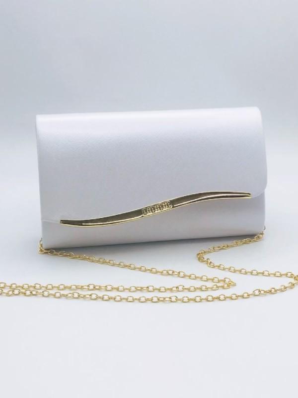 Women's PU Leather Evening Clutch Chain Bag - Simple Fashion Handbag