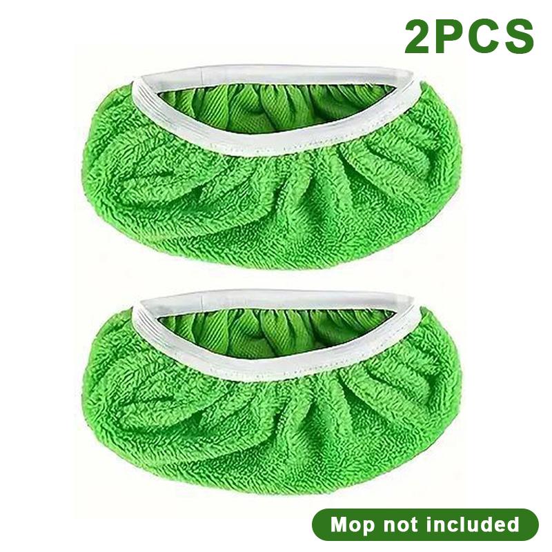 2Pcs Reusable Mop Pads With High Water Absorption And Ultra-Fine Fiber Cleaning Pads That Can Firmly Adhere To Most Standard Mop