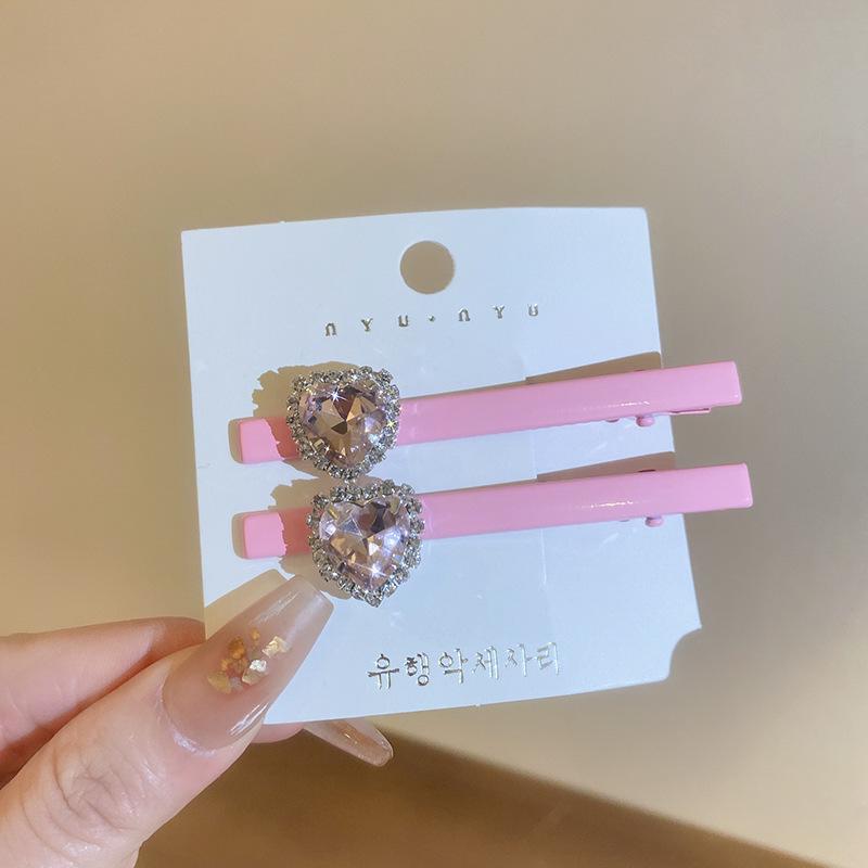 Silver Rhinestone Pentagram Hairpin: Y2K Cool Style Bangs Side Clip