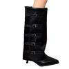 Women's High Boots High Heels Sexy Shoes Pointed Toe Luxury Dress Knee High Boots 2025 Winter Luxury Botas Para Mujer