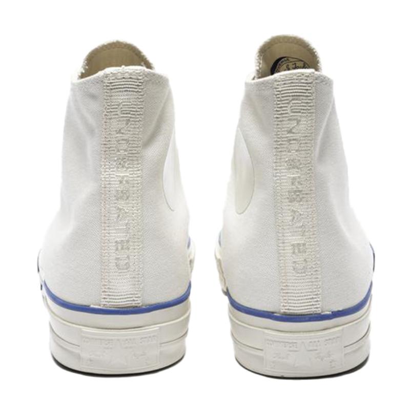 UNDEFEATED x Converse 1970s Lace-up High Top Canvas Shoes Unisex White and Blue