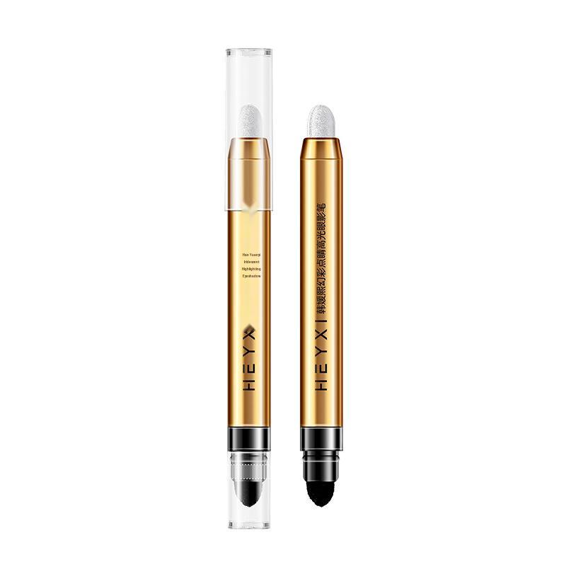 HEYXI Han Yuanyi Smudge-proof Highlighting Eyeshadow Stick - Brightening Under-eye Pen with Fine Shimmer, Double-ended for Easy Eye Makeup