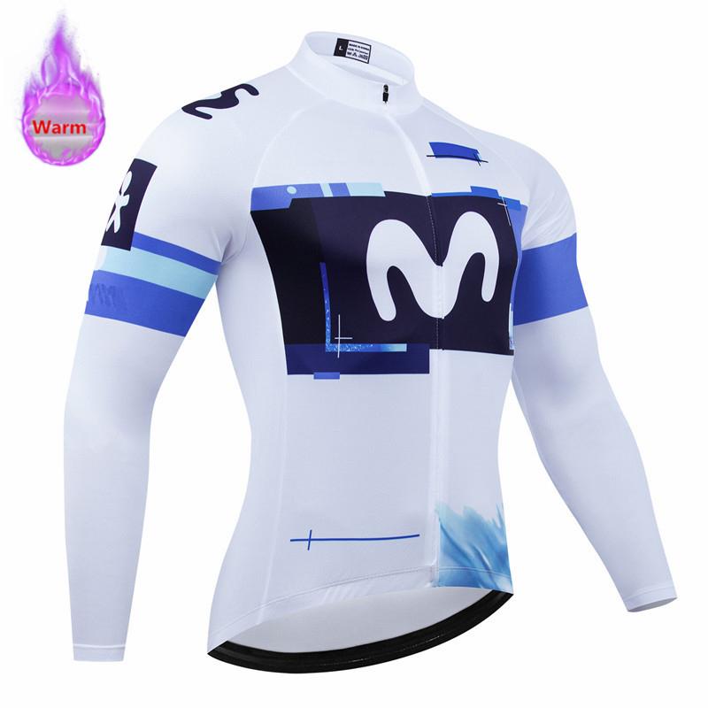 Warm Thermal Fleece Set Cycling Clothes Bicycle Jersey Sports Spain MTB Bike Clothing Maillot Ciclismo Hombre  with Plush Insulation for Winter 2026